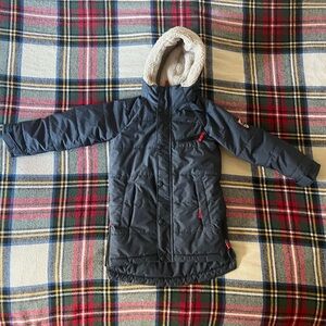 L.L. Bean Long Winter Parka Kid’s Size 5-6 Grey/Blue